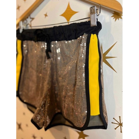 Jay Godfrey Tuxedo Stripe Sequin Shorts XS - Picture 2 of 6